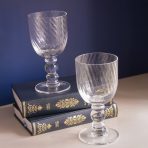 GLASS French Swirl Wine Set of 4 (Clear) 8 fl oz - Image 3