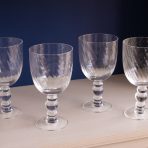 GLASS French Swirl All Purpose Set of 4 (Clear) 20 fl oz