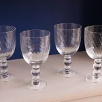 GLASS French Swirl All Purpose Set of 4 (Clear) 20 fl oz