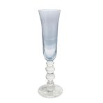 GLASS French Swirl Champagne Flute Set of 4 (Blue) 6 fl oz - Image 5