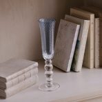 GLASS French Swirl Champagne Flute Set of 4 (Blue) 6 fl oz - Image 3