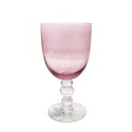GLASS French Swirl All Purpose Set of 4 (Pink) 20 fl oz - Image 5
