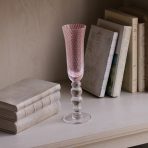 GLASS French Swirl Champagne Flute Set of 4 (Pink) 6 fl oz - Image 5