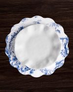VIDA Chinoiserie Reversible  Round Placemats Set of 4 Blue & White - Image 2