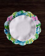 VIDA Butterfly Garden & Flowers Reversible  Round Placemats Set of 4 Pastel - Image 6