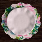 VIDA Palm Trees Reversible  Round Placemats Set of 4 (Multi) - Image 5