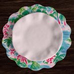 VIDA Palm Trees Reversible  Round Placemats Set of 4 (Multi) - Image 6