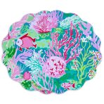 VIDA Coral Reef  Reversible  Round Placemats Set of 4 (Multi) - Image 2