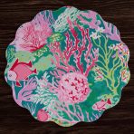 VIDA Coral Reef  Reversible  Round Placemats Set of 4 (Multi) - Image 3