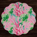 VIDA Coral Reef  Reversible  Round Placemats Set of 4 (Multi) - Image 4