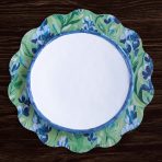 VIDA Bluebells & Flowers Reversible  Round Placemats Set of 4 (Pink & Green) - Image 5