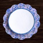 VIDA Bluebells & Flowers Reversible  Round Placemats Set of 4 (Pink & Green) - Image 6