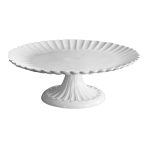 VIDA Vienna Pedestal Cake Plate White - Image 2