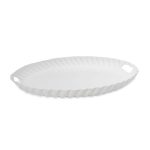 VIDA Vienna Oval Tray with Handles White