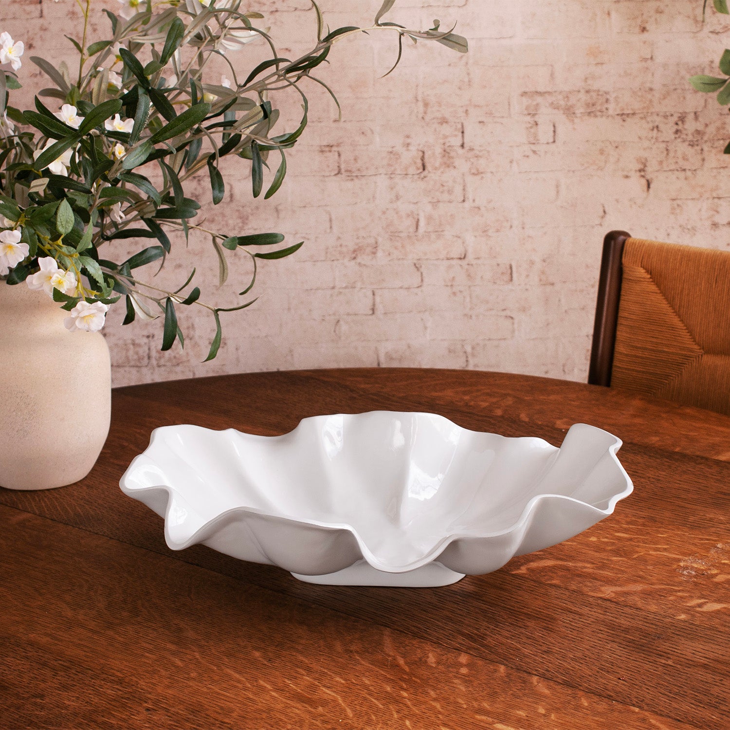 3173 VIDA Havana Aries Large Bowl White - Image 1