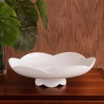 VIDA Amelia Pedestal Cake Plate White