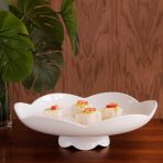 VIDA Amelia Pedestal Cake Plate White - Image 3