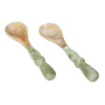 RESIN Giada Salad Servers Jade Swirl - Image 2