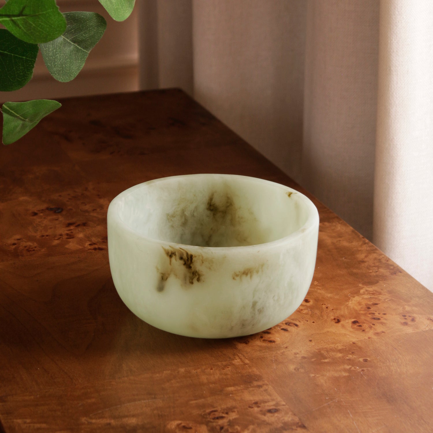 3204 RESIN Giada Small Bowl Jade Swirl - Image 1