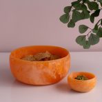 RESIN Sorbet Mini Round Bowl Tangerine - Image 4