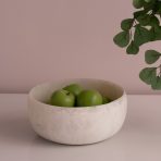 RESIN Sorbet Large Round Bowl Coconut - Image 5