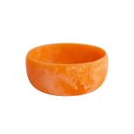 RESIN Sorbet Large Round Bowl Tangerine - Image 2