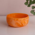RESIN Sorbet Large Round Bowl Tangerine - Image 4