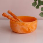 RESIN Sorbet Large Round Bowl Tangerine - Image 6