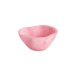 RESIN Sorbet Mini Wavy Round Bowl Raspberry