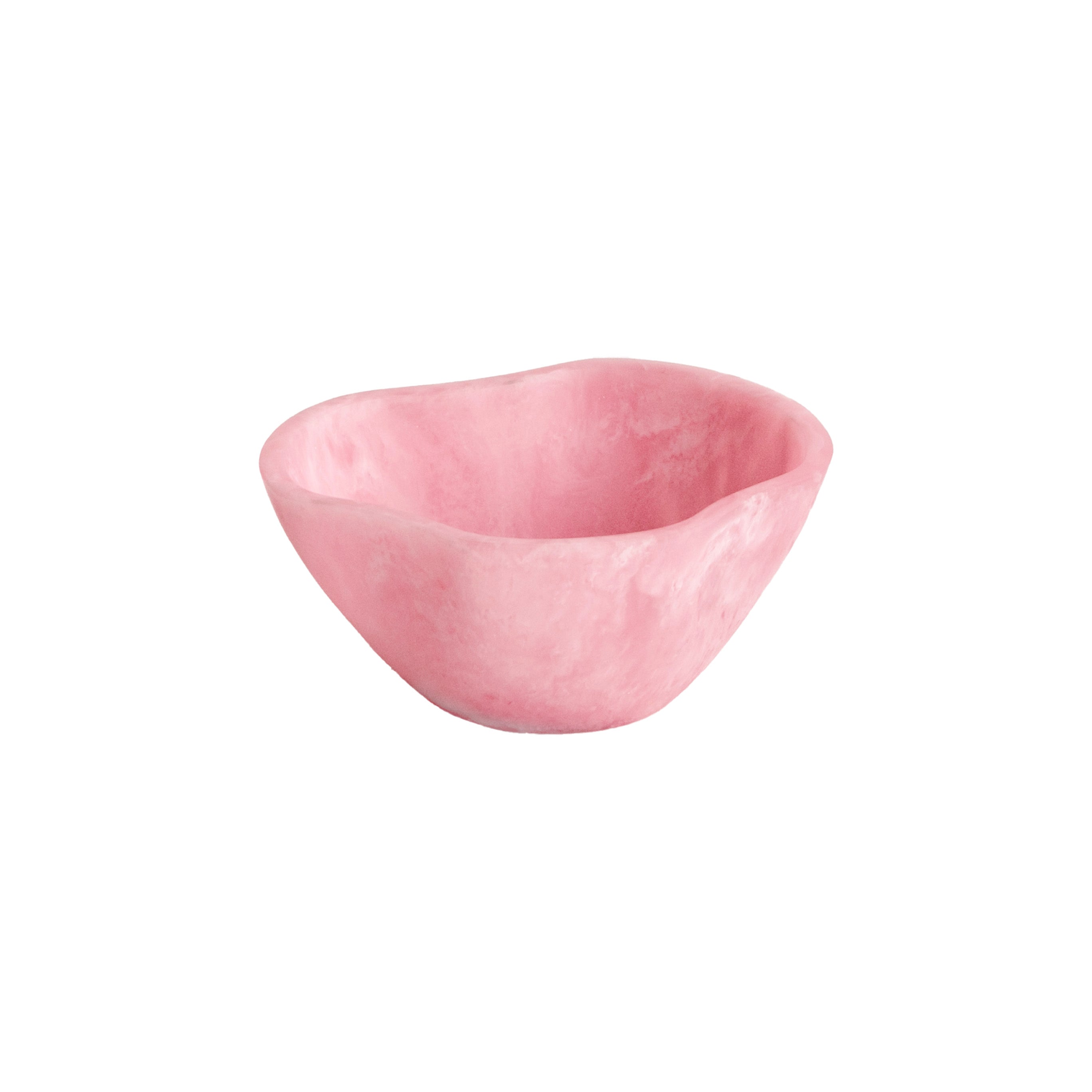 3215_1 RESIN Sorbet Mini Wavy Round Bowl Raspberry - Image 1