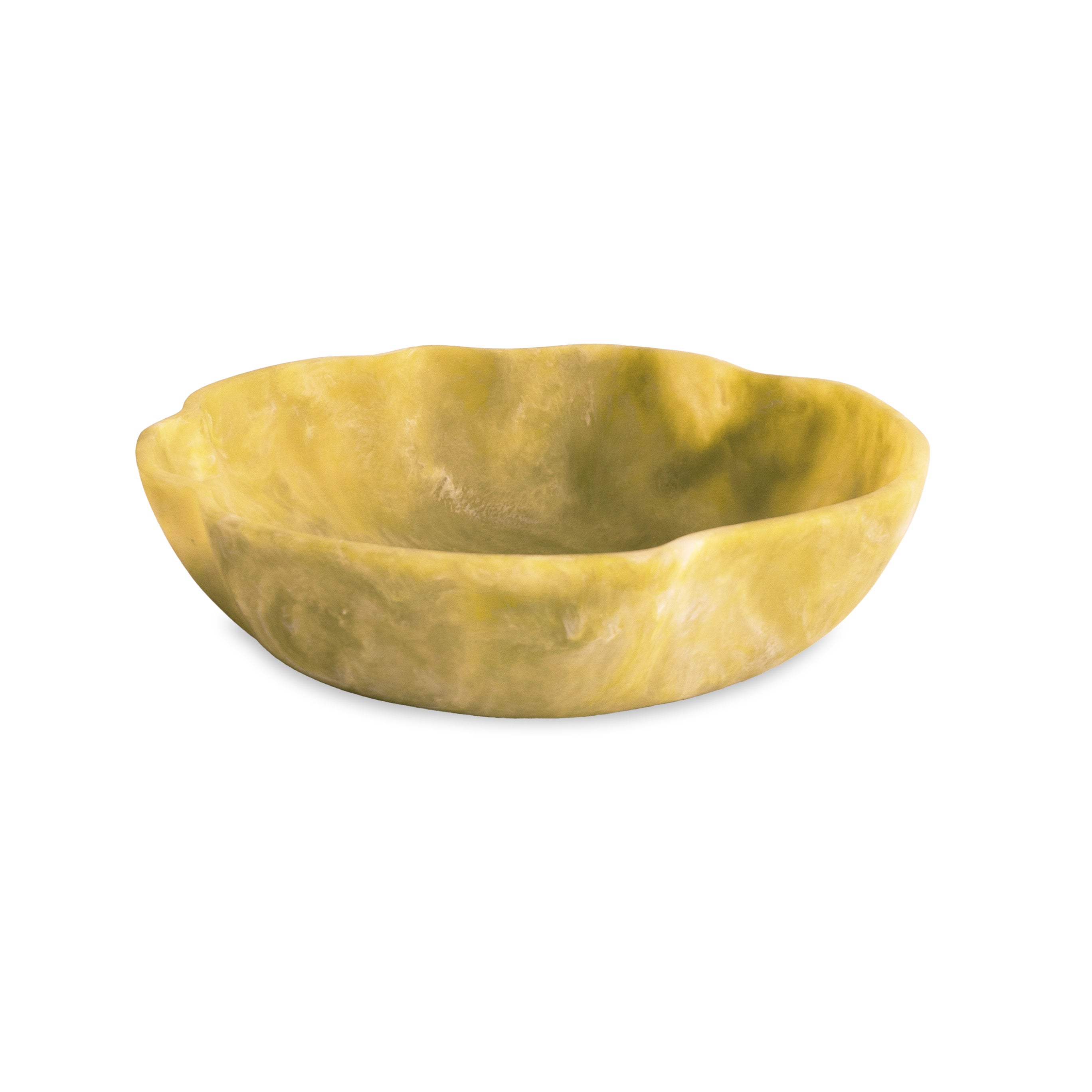 3218 RESIN Sorbet Large Wavy Round Bowl Matcha - Image 1