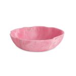RESIN Sorbet Large WavyRound Bowl Raspberry