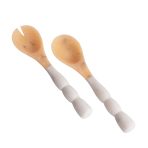 RESIN Sorbet Salad Servers Coconut - Image 2