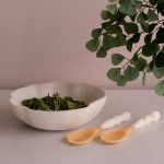 RESIN Sorbet Salad Servers Coconut