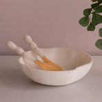 RESIN Sorbet Salad Servers Coconut - Image 4