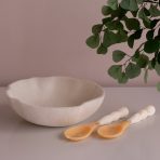 RESIN Sorbet Salad Servers Coconut - Image 3