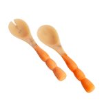 RESIN Sorbet Salad Servers Tangerine - Image 2