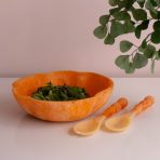 RESIN Sorbet Salad Servers Tangerine - Image 4
