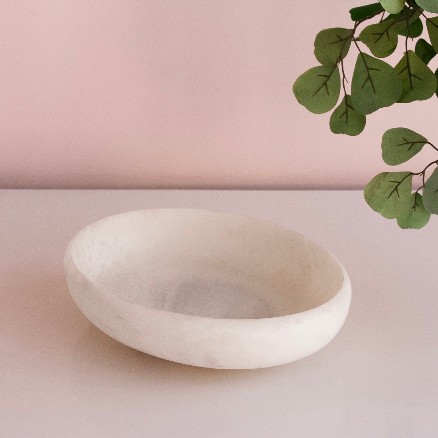 3225 RESIN Sorbet Large Oval Bowl Coconut - Image 1