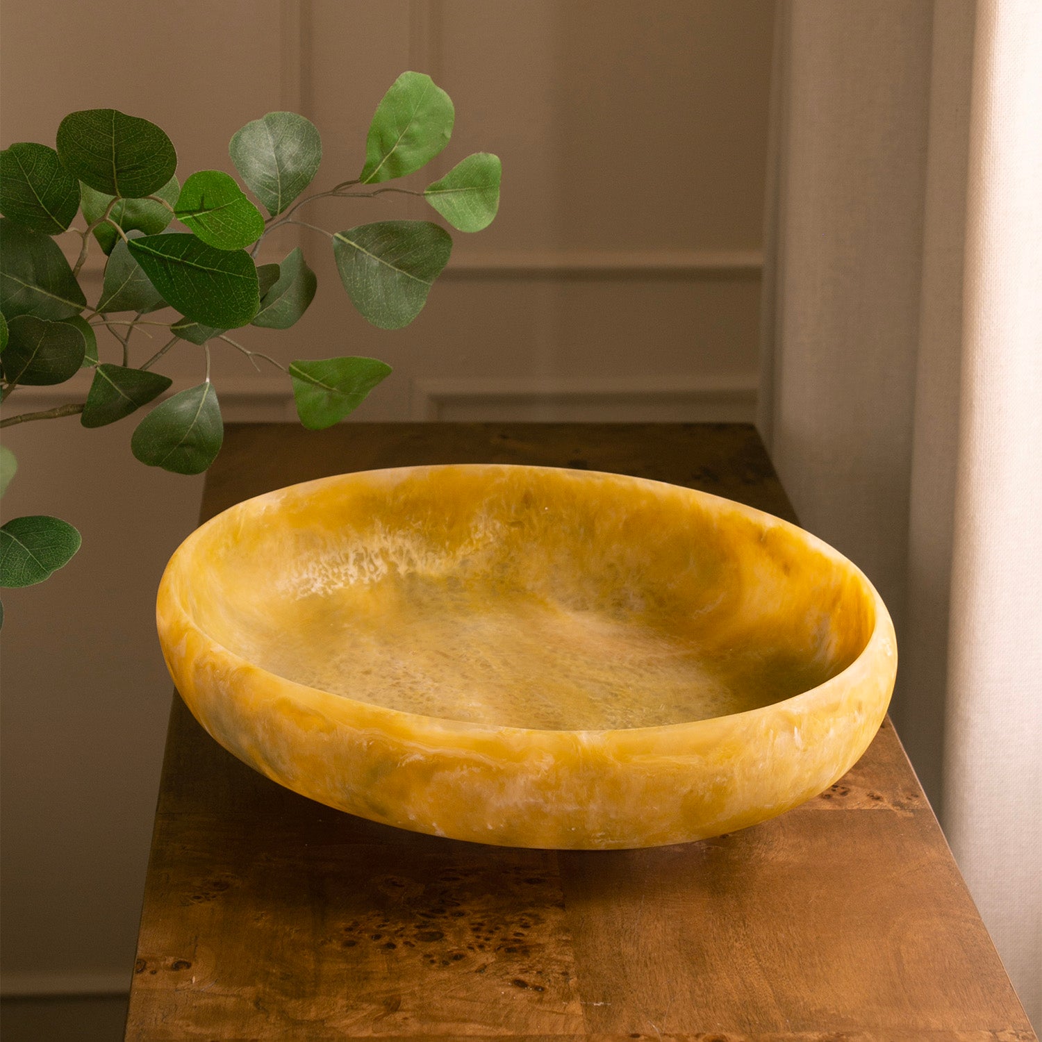 3226.5 RESIN Sorbet Large Oval Bowl Matcha - Image 1