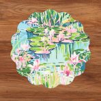 VIDA Everglades and Crocs Reversible Round Placemats Set of 4 Pink & Green - Image 3