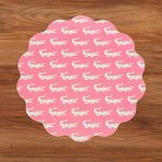 VIDA Everglades and Crocs Reversible Round Placemats Set of 4 Pink & Green - Image 4