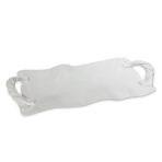 VIDA Sasha Long Rectangle Tray with Handles White - Image 2