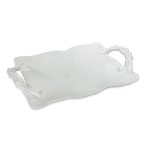 VIDA Sasha Rectangular Tray with Handles White - Image 2
