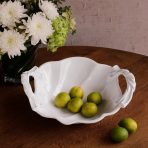 VIDA Sasha Round Large Bowl with Handles White - Image 6