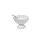VIDA Vienna Mini Pedestal with Spoon White - Image 2