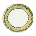 CERAMIC Ravenna Dinner Plate Set of 4 Green & Gold