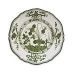 VIDA Faenza 11" Dinner Plate Set of 4 White and Green - Image 2