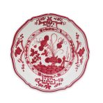 VIDA Faenza 11" Dinner Plate Set of 4 White and Red - Image 2