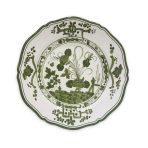 VIDA Faenza 9" Salad Plate Set of 4 White and Green - Image 2